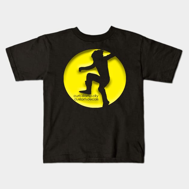 Curb Stomp- Yellow Kids T-Shirt by SrikSouphakheth